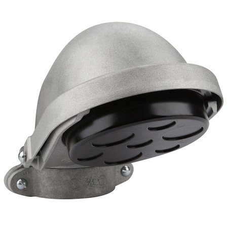 Dottie Conduit Fitting Entrance Cap Fitting, 3 in, Clamp-On, Aluminum, Pre-Galvanized EC300
